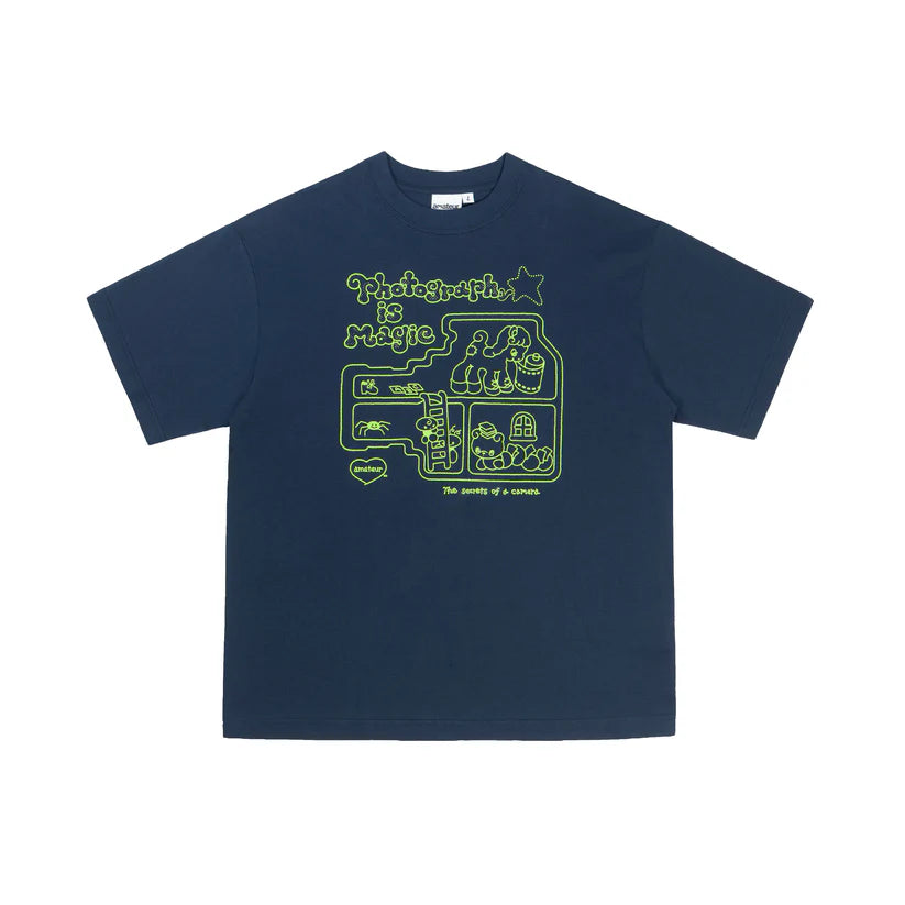 ancco Photography is Magic Short Sleeve T-shirt - Navy
