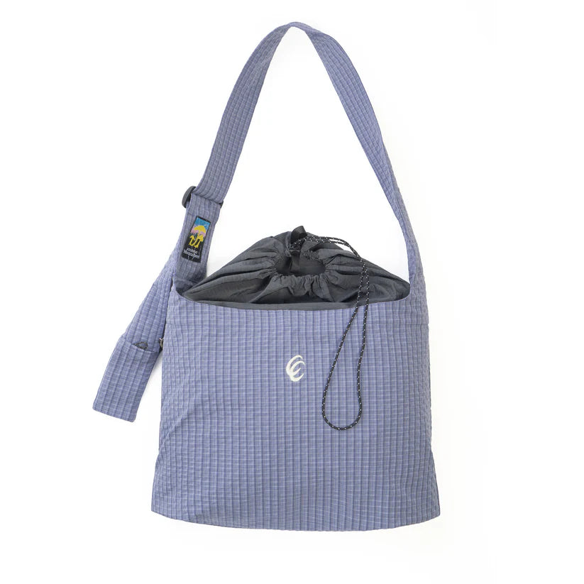 CC Nylon Grid Crossbody Bag - Blue